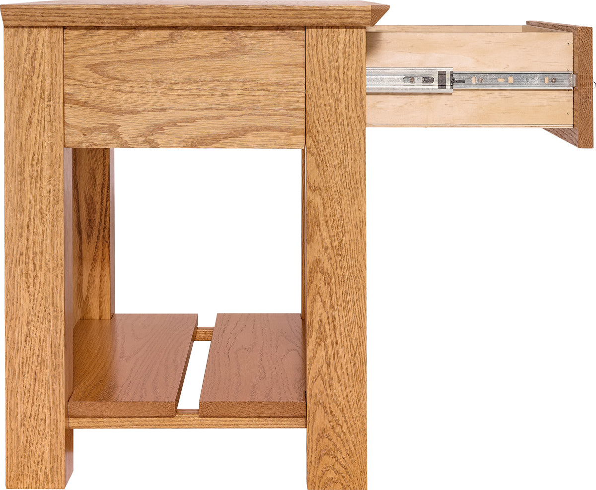 THE ALLEGIANT: Nightstand (1 drawer- small rear compartment)